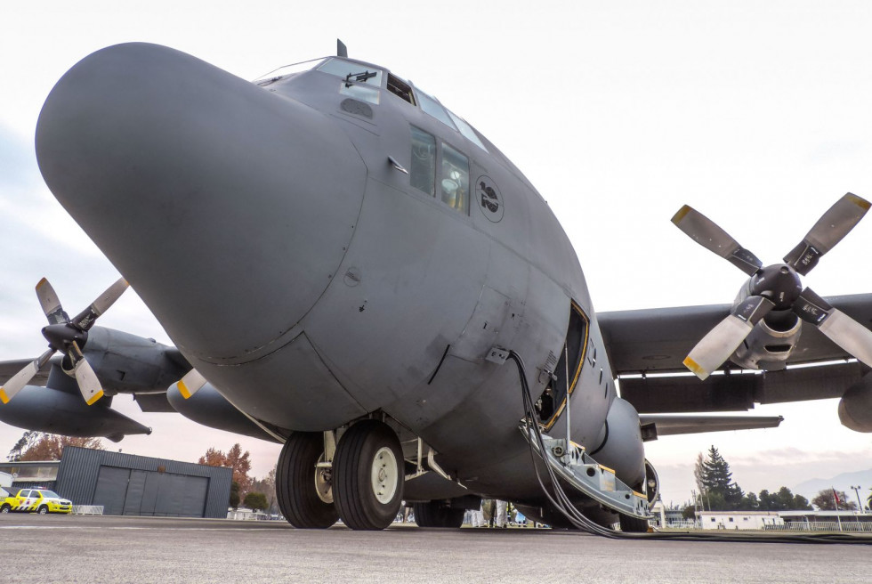 Lockheed Martin KC-130R Hercules del Grupo de Aviación N° 10 de la FACh. Foto: Óscar E. Aránguiz