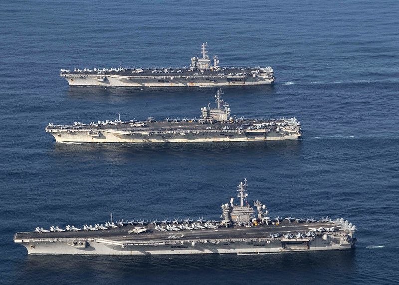 Portaviones estadounidenses. Foto: Us Navy