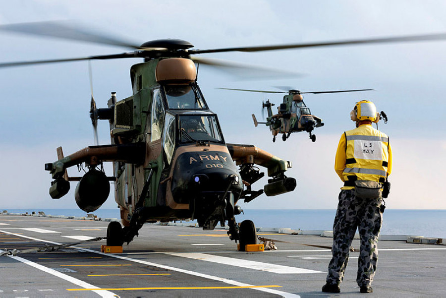 Helicópteros Tigre del Ejército australiano. Foto: Ejército de Australia