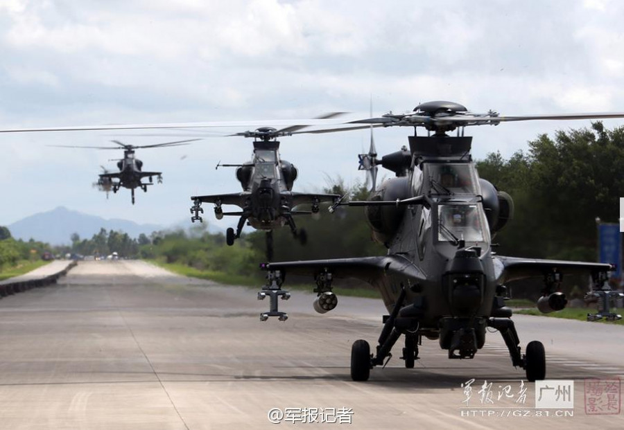 Helicópteros Z-10. Ministerio de Defensa de China