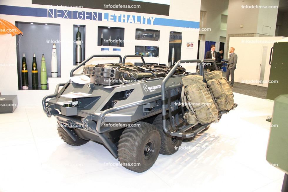 Sistemas de Rheinmetall en AUSA 2019. Foto: Gabriel Porfilio.