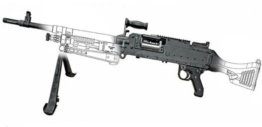 Diseño de la ametralladora C6A1. Imagen: Colt Canadá