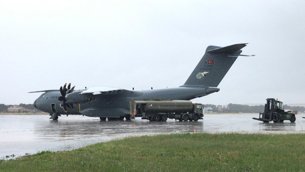 A400M turco en la base aérea de Torrejón. Foto: Ministerio de Defensa