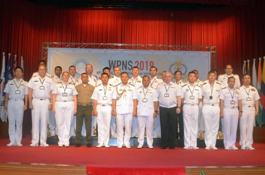 Delegaciones asistentes al Western Pacific Naval Symposium 2019. Foto: Marina de Guerra del Perú