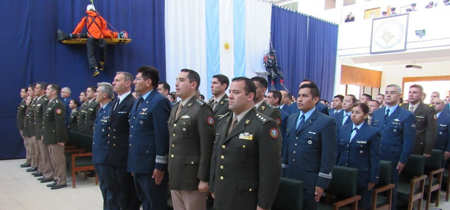 Ceremonia de egreso del Curso de Adiestramiento Antártico Conjunto 2019. Foto: Armada Argentina.