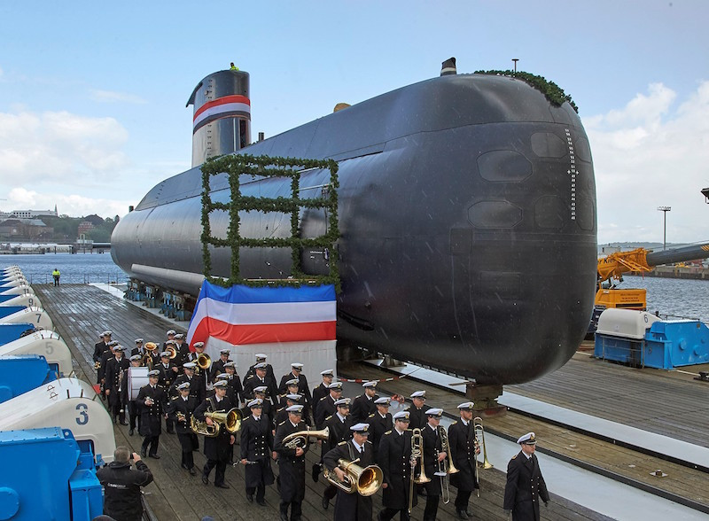 Submarino S43 para la Armada de Egipto. Foto: TKMS