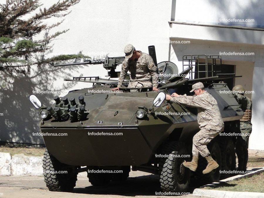 Carro Mowag Famae Piraña 6x6 del Ejército de Chile. Foto: Nicolás GarcíaInfodefensa.com