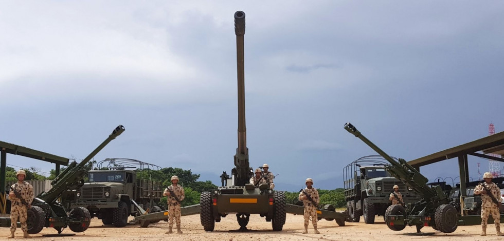 Obús GDELS 155 APU-SBT del ejército colombiano. Foto Erich Saumeth C.