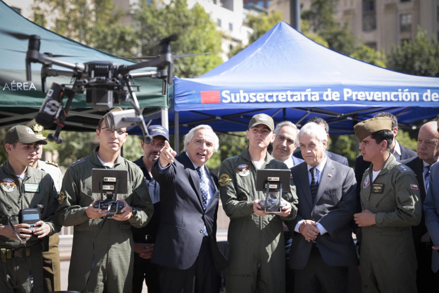 La Sección Drones de la Prefectura Aeropolicial de Carabineros opera los drones DJI Matrice 210. Foto: Ministerio del Interior