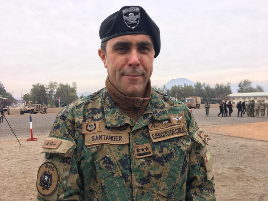 Coronel Ricardo Santander. Foto: Ejército de Chile