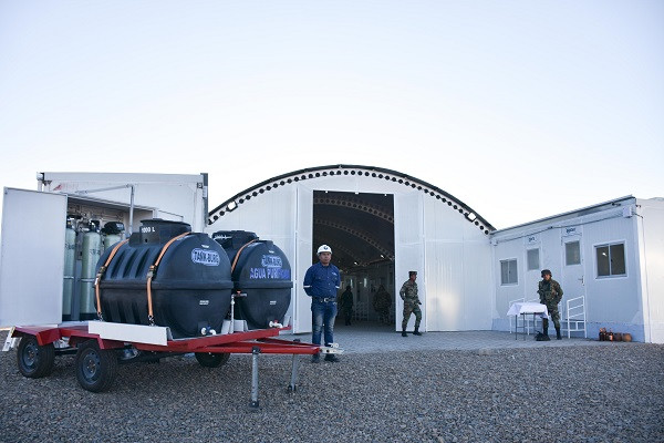 Puesto militar fronterizo de Charaña, recientemente inaugurado. Foto: Agencia Boliviana de Información.