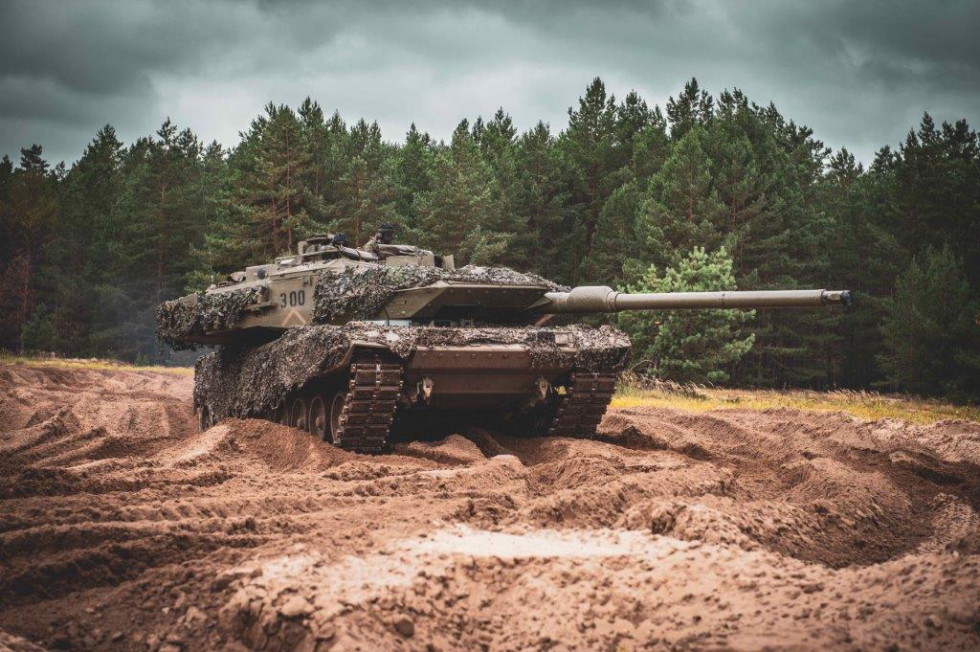 Carro de combate Leopardo del Ejército de Tierra en Letonia. Foto: Emad