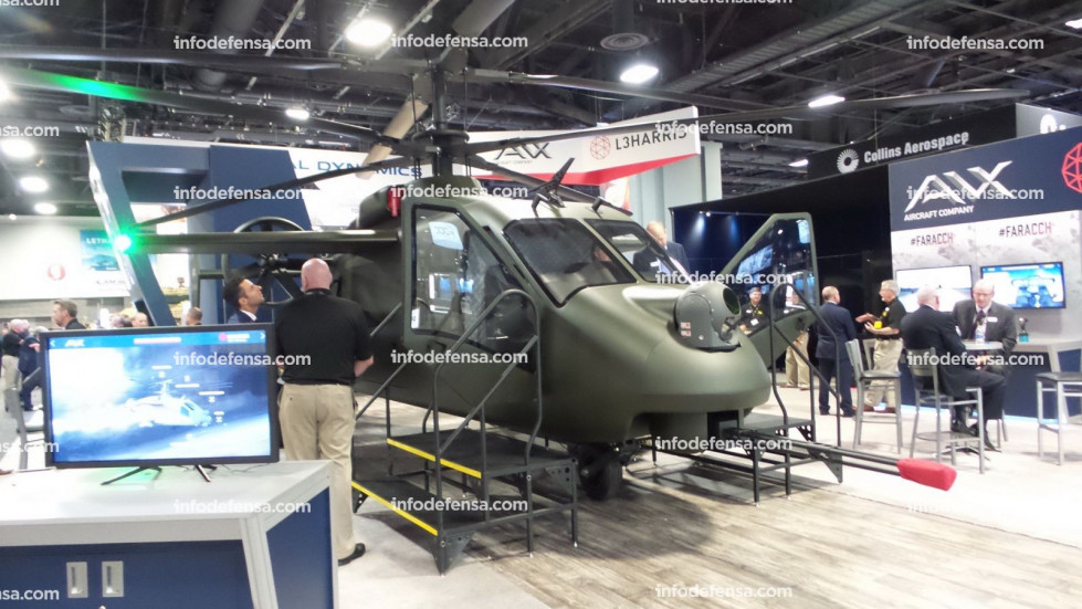 Helicoptero de AVX Aircraft y  L3Harris en AUSA 2019 foto gabriel porfilio