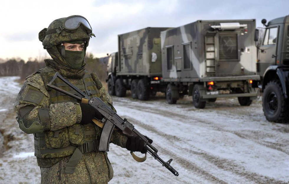 Tropas rusas en un ejercicio en bielorrusia