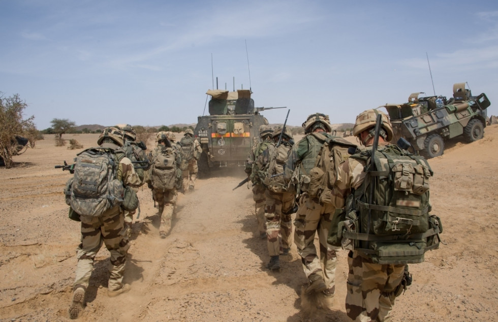 Tropas francesas en la operción Barkhane. Foto Ministerio de las Fuerzas Armadas Francesas