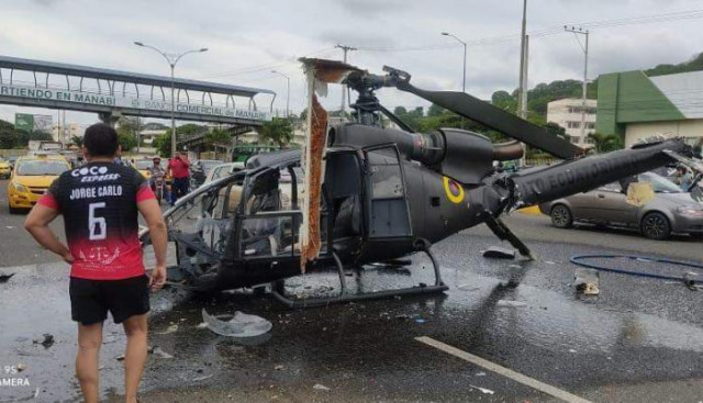 El Ejército Ecuatoriano pierde un helicóptero Gazelle en un accidente en Portoviejo