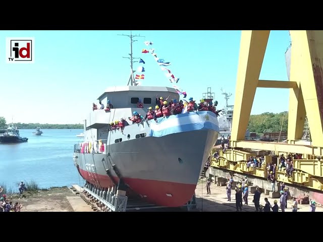 Astillero Rio Santiago bota la segunda lancha LICA para la Armada Argentina