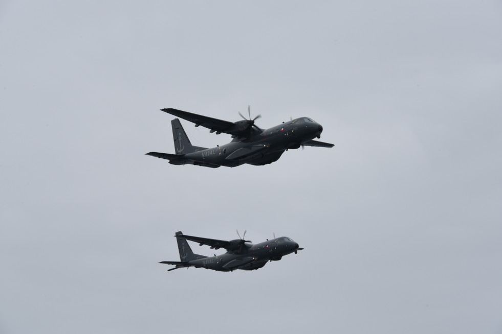 Aviones de exploración aeromarítima y lucha antisubmarina C295 Persuader Aviación Naval Foto Armada de Chile