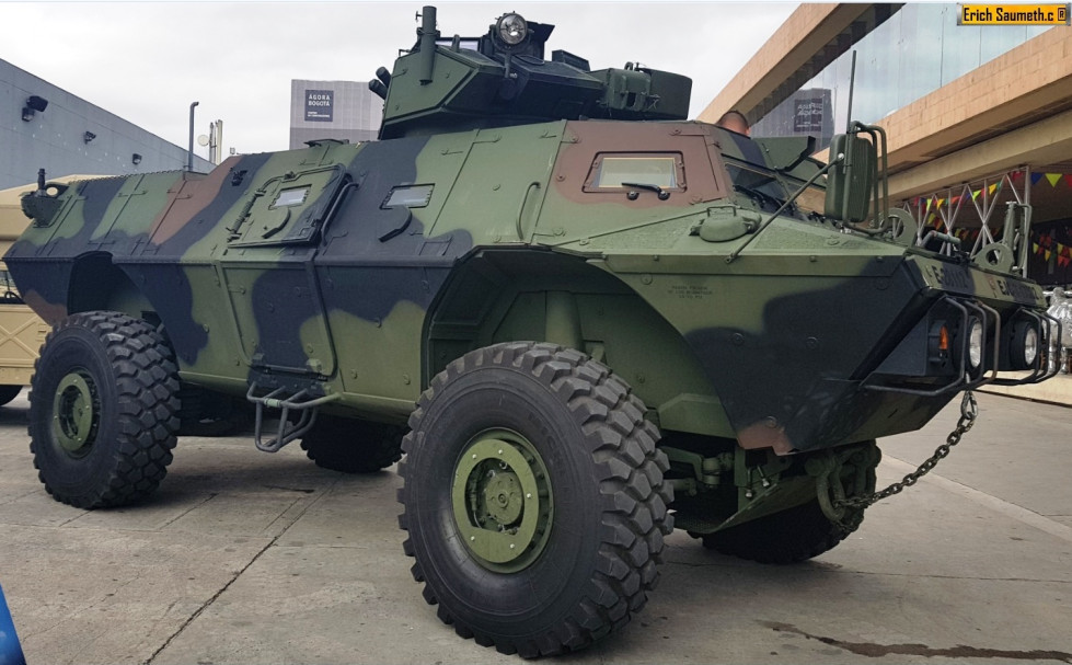 TMLS 40mm.50 Caliber Remote Turret de un M1117 Colombiano. Foto Infodefensa