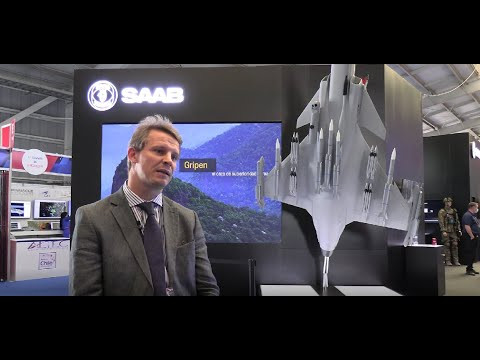 Saab destaca las capacidades de su caza Gripen en Fidae 2022