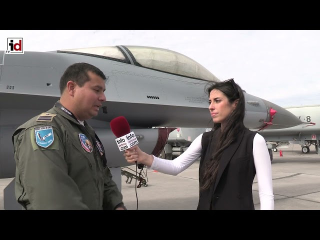 Así son los cazas F16 de la Fuerza Aérea de Chile