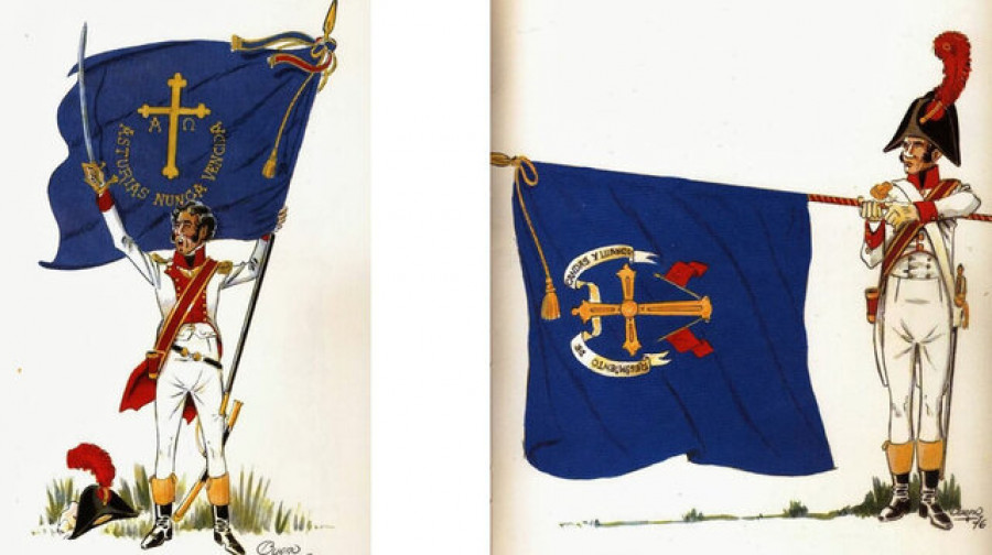 Bandera histórica de asturias