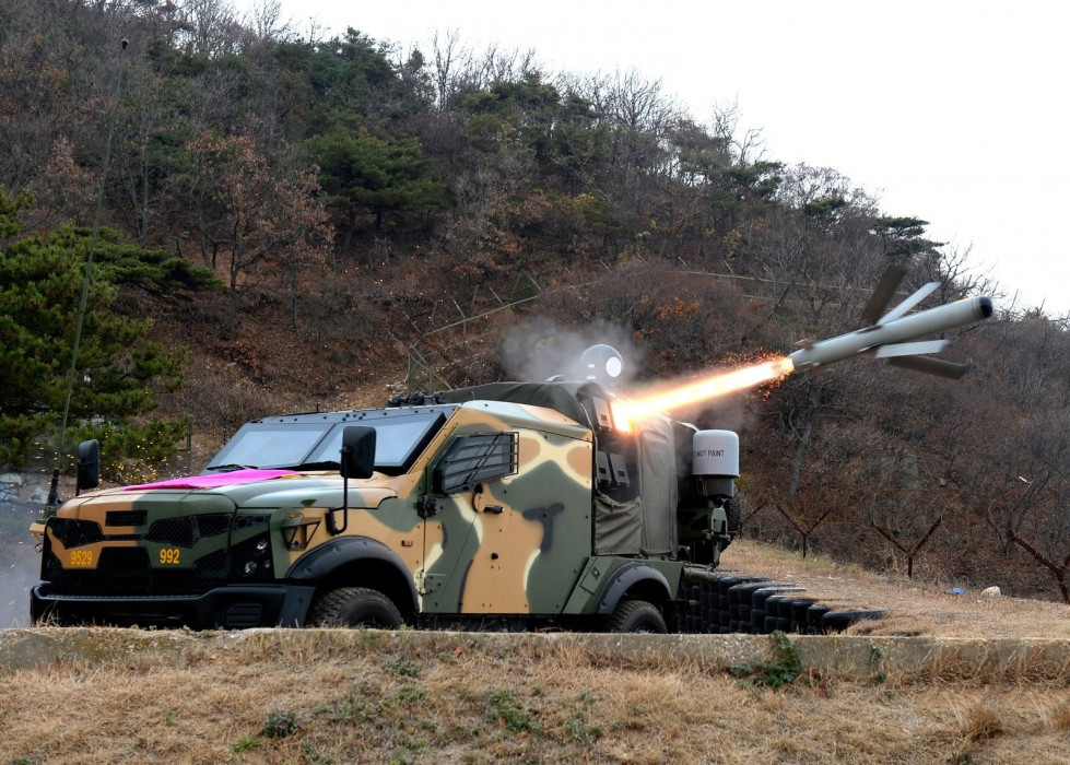 Disparo de un misil Spike NLOS. Foto Rafael