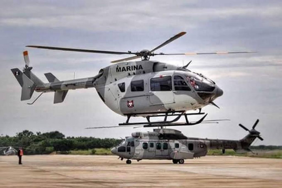 Accidente de Airbus H145 de la Marina de México deja tres muertos