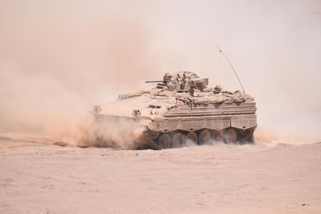 Carro Marder 1A3 en el ejercicio Puño de Acero Foto Ejército de Chile