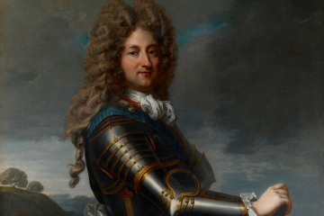 Portrait of Philippe d'Orléans, Duke of Orléans in armour by Jean Baptiste Santerre