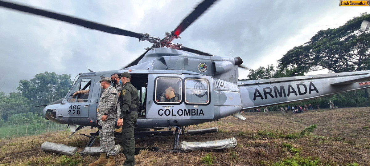 Bell 412 EP Colombiano. Foto Infodefensa