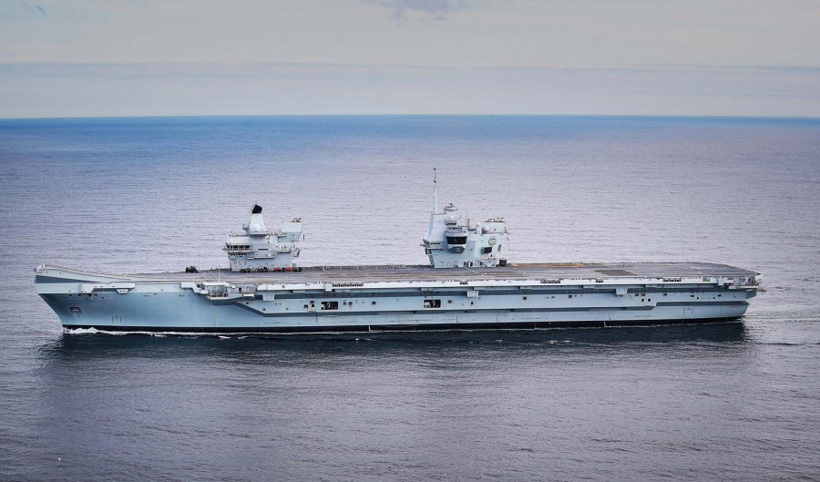 Portaaviones británico HMS Prince of Wales. Foto Royal Navy