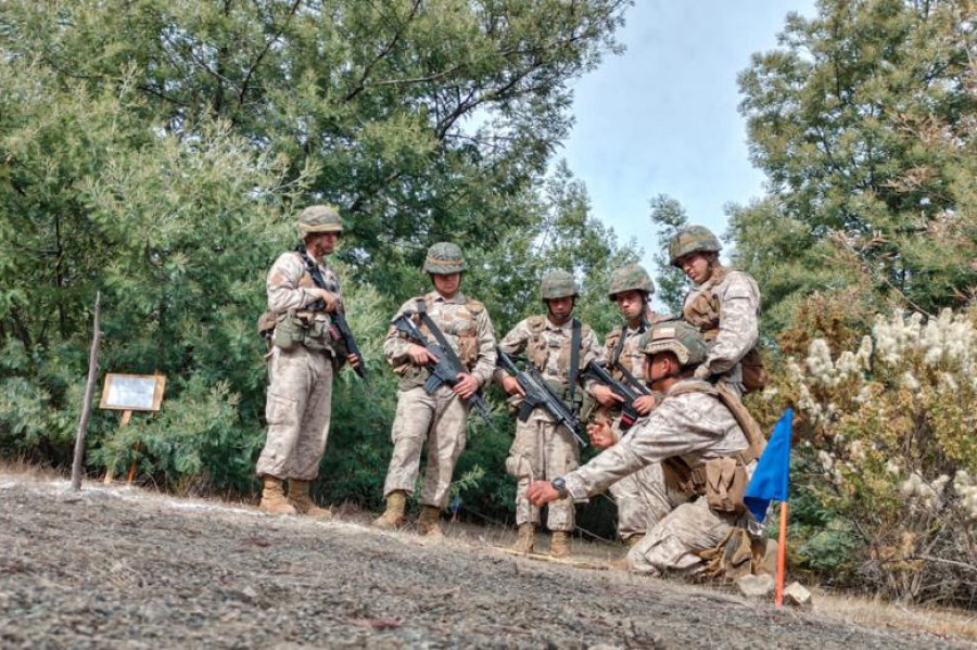 FFICI en el Campo de Instrucción y Entrenamiento Eleuterio Ramírez de Laguna Verde en Valparaíso Foto Ejército de Chile