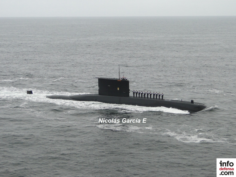 Submarino SS 21 Simpson de la Armada de Chile en la Revista Naval 2018 Foto Nicolas Garcia E