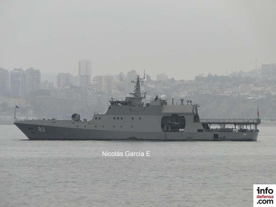 Patrullero oceanico OPV 82 Comandante Toro de la Armada de Chile en Valparaiso Foto Nicolas Garcia E