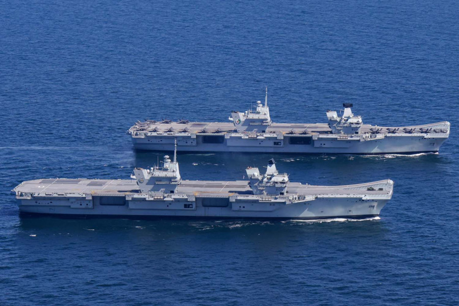 Portaaviones británicos HMS Prince of Wales y Queen Elizabeth. Foto. Ministerio de Defensa de Reino Unido