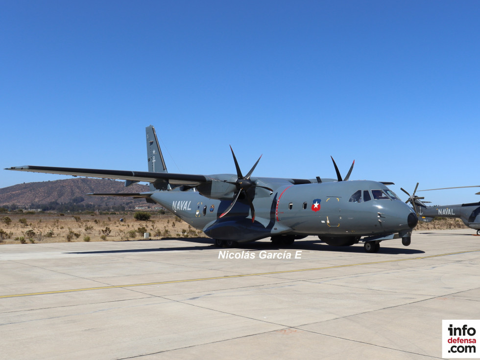 Avion P295 Persuader Naval 503 del Escuadron VP 1 de la Aviacion Naval de la Armada de Chile en la base aeronaval Concon Foto Nicolas Garcia E