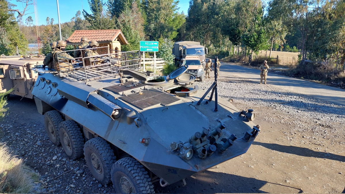 Puesto de control en la Macrozona Sur Foto Eju00e9rcito de Chile