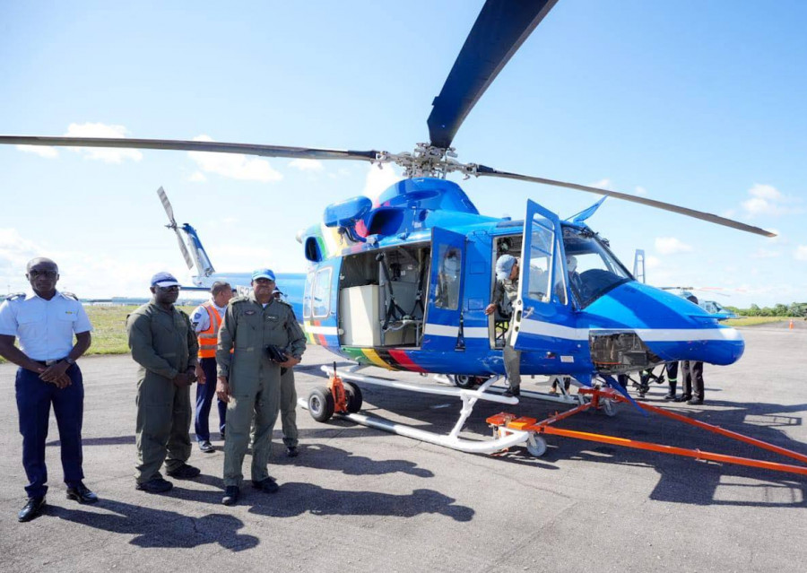 Guyana FzaDefensa Bell412EPi Office of the President