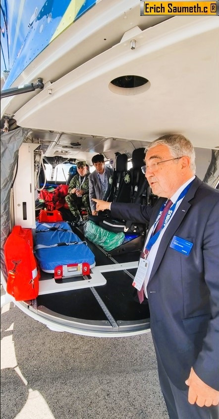 00 Alberto Robles con un H 145. Foto Infodefensa