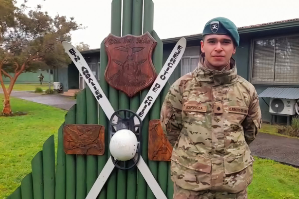 Soldado de Tropa Profesional Joaquu00edn Espinoza Foto Eju00e9rcito de Chile