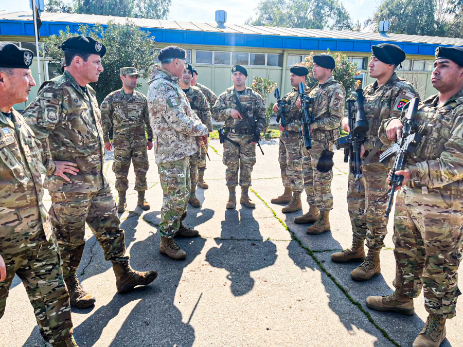 General Ojeda en la BOE Lautaro Foto Ejército del Perú