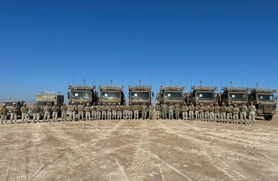 Oficiales de Estados Unidos en su vista al Grupo de Artilleru00eda 15 Traiguu00e9n del Eju00e9rcito de Chile Foto Arsouth 002