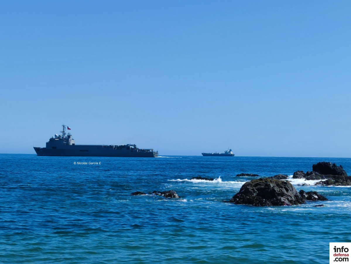 LSDH 91 Sargento Aldea navegando rumbo al puerto de Valparau00edso en su viaje de pruebas tu00e9cnicas tras refit Foto Nicolu00e1s Garcu00eda E