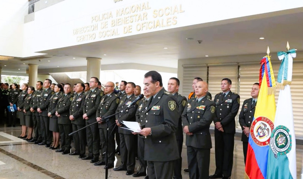 Cupula Policia Colombiana 2. Foto Policia Nacional