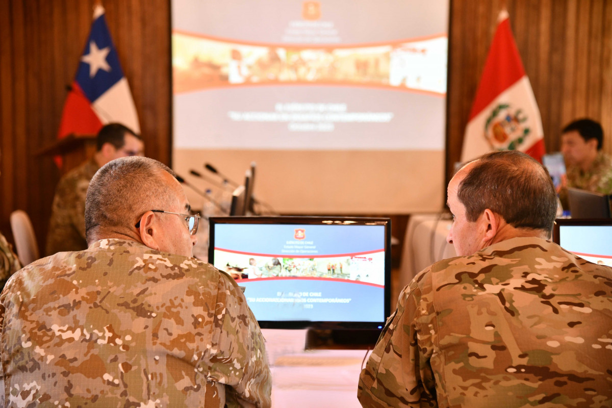 XIX Reuniu00f3n Bilateral de Estado Mayor Foto Eju00e9rcito de Chile