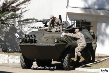 Carro Mowag Piraña 6x6 del Regimiento de Infantería N1 Buin Foto Nicolás García