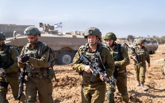 Vehículo APC Eitan israelí esta semana en la Franja de Gaza. Foto. IDF