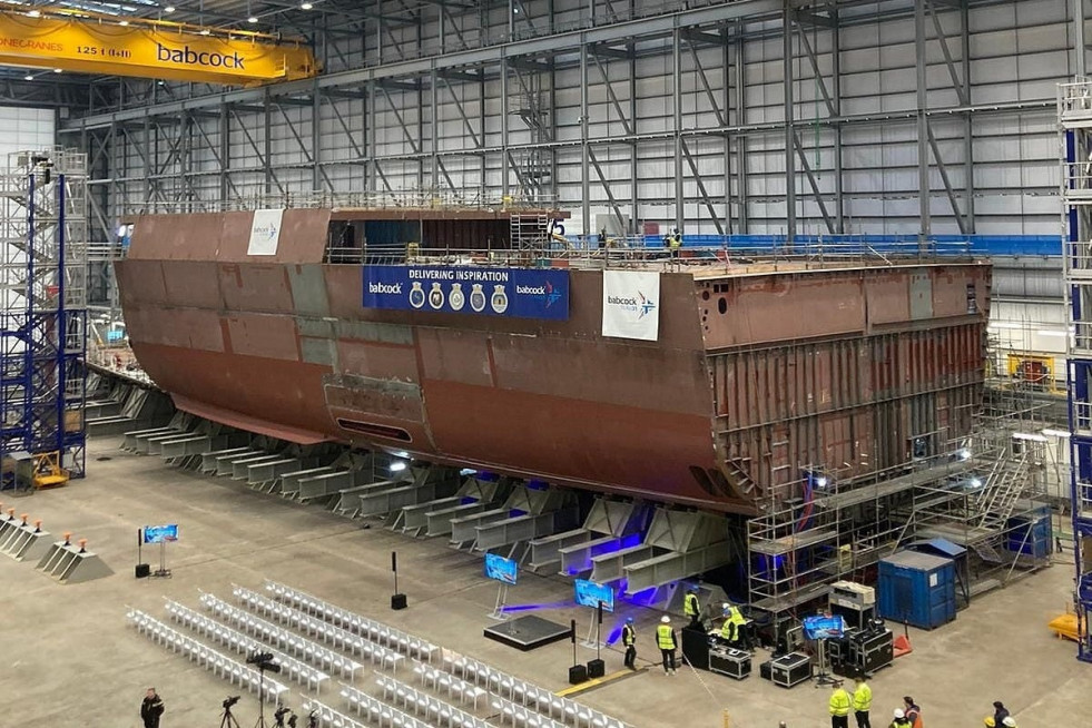 La fragata HMS Venturer es la primera Type 31 de un total de cinco unidades que Babcock construirá en sus instalaciones de Rosyth para la Royal Navy Foto Babcock