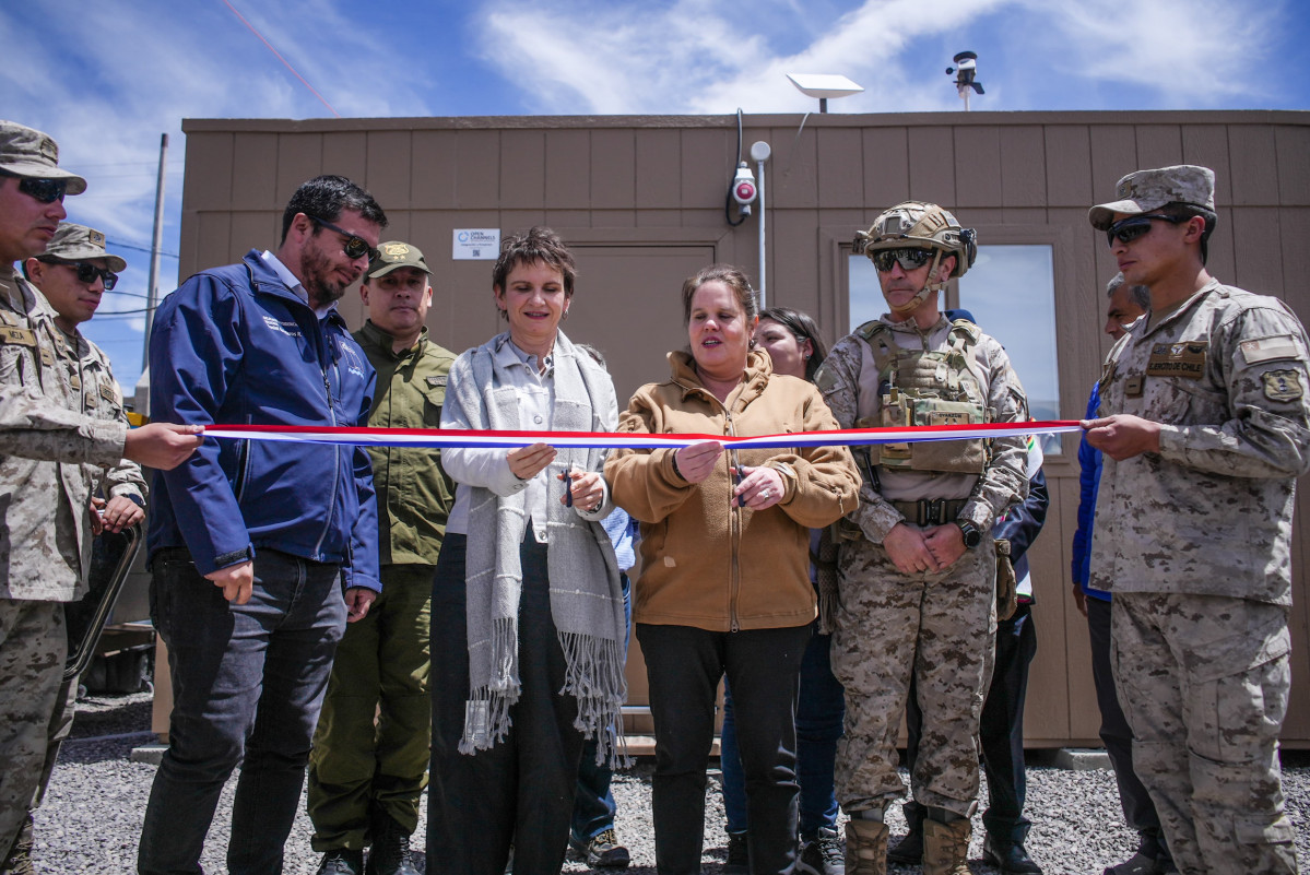 Corte de cinta de puesto de observaciu00f3n fronteriza en Colchane Firma Ministerio del Interior y Seguridad Pu00fablica de Chile